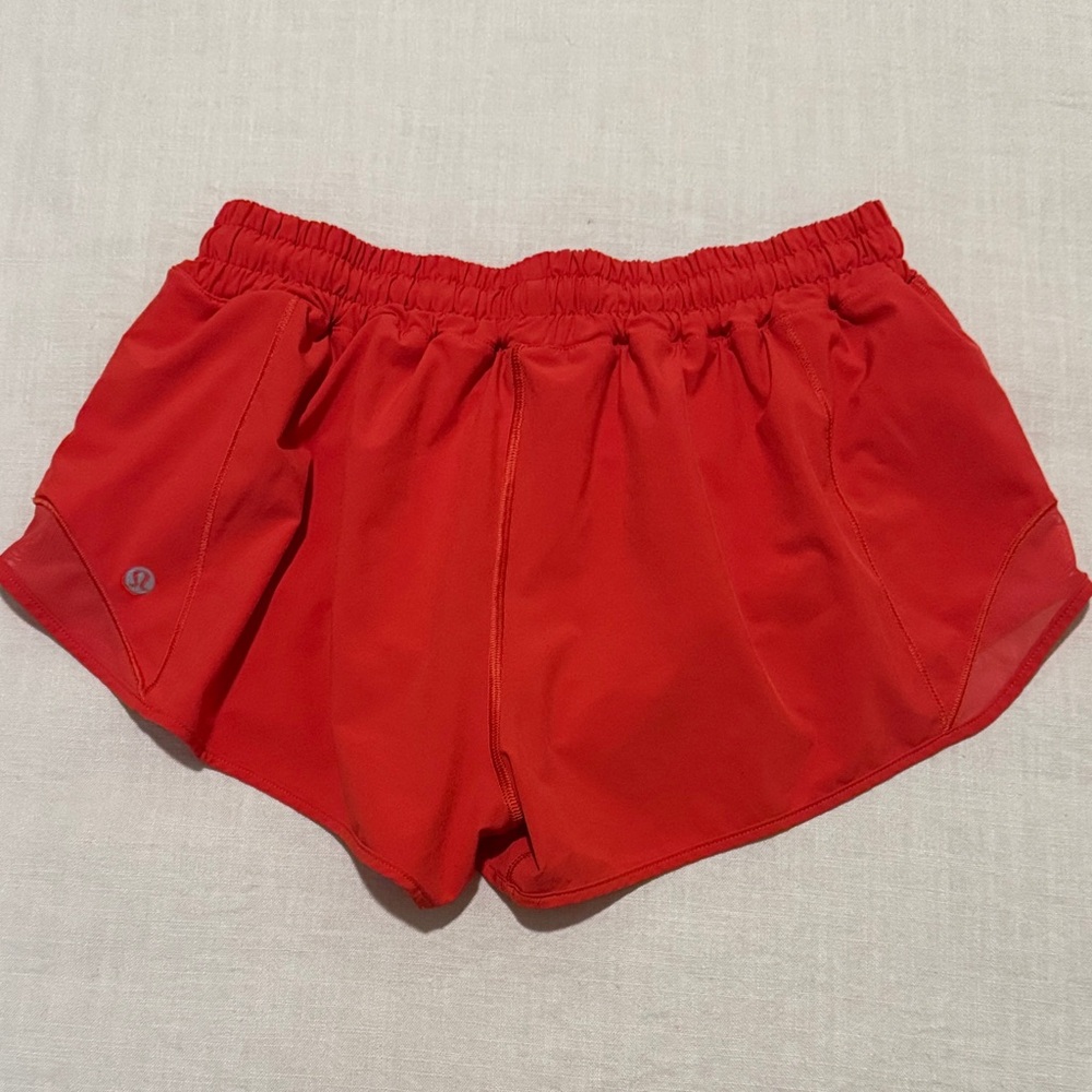 lululemon athletica Women's Hotty Hot Bright Red Athletic Shorts